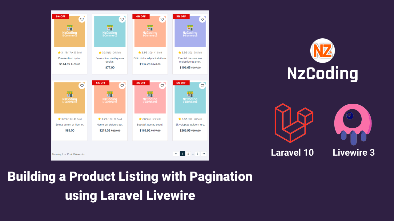 Building a Product Listing with Pagination using Laravel Livewire